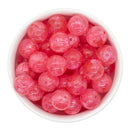 Watermelon Pink Batik Flower Beads 16mm (Package of 10)
