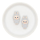 Fuzzy Monster Silicone Focal Bead 22x38mm (Package of 2)