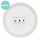 "USA" Letter Set Silicone Beads 12mm