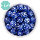 Suspended Royal Blue Shell Fragments & Pearls 16mm Bead Mix (Package of 10)