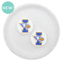 West Irondequoit Eagles Silicone Focal Bead 30mm (Package of 2)