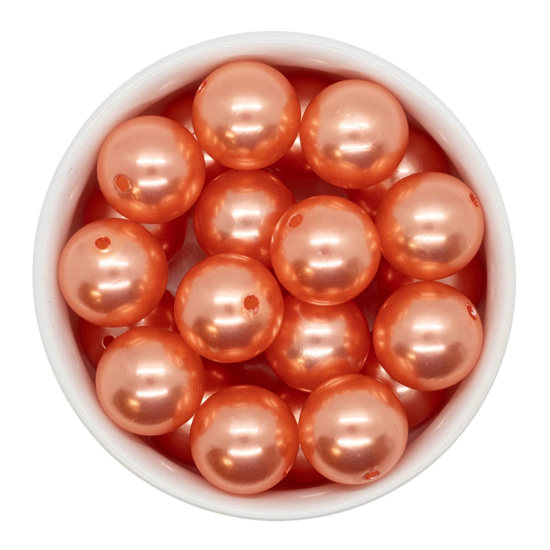 Coral Pearl Beads 20mm (Package of 10)