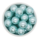 Mint Blue Pearl Beads 20mm (Package of 10)