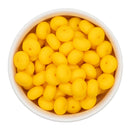 School Bus Yellow Silicone Abacus Beads 8x14mm (Package of 10)