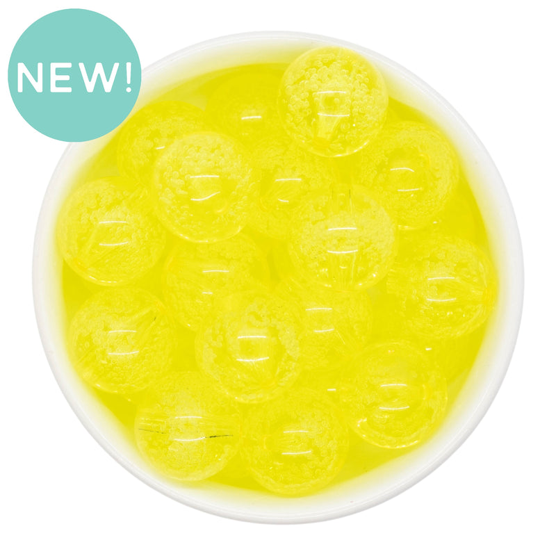 Daffodil Bubble Beads 20mm (Package of 10)