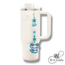 Snowflake Double Jump Ring Ends Beadable Bar - Add to your project of choice! (Package of 1)