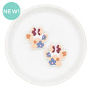 Flower Imprint Paw Focal Bead 29x30mm (Package of 2)