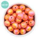 Coral Iridescent Satin Finish Beads 16mm (Package of 10)