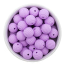 Lilac Solid Spiral 15mm Silicone Beads (Package of 10)