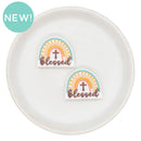 Blessed Rainbow Focal Bead 25x31mm (Package of 2)