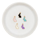 Bunny Enamel Charm Assortment 17x11mm (Package of 5)