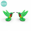 3-D Hummingbird Silicone Focal Bead 28x11x32mm (Package of 2)