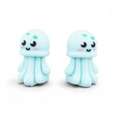 3-D Jellyfish Silicone Focal Bead 28x18x16mm (Package of 2)
