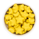 Yellow Solid Star Bead 21mm (Package of 5)