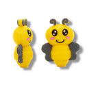 3-D Bee Silicone Focal Bead 36x29x15mm (Package of 2)