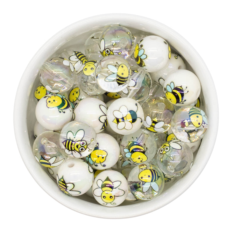 Iridescent Bee Variety Pack Beads 16mm (Package of 10)