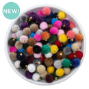 Fuzzy Pom Charm Assortment 15mm (Package of 10)