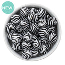 Zebra Printed Silicone Beads 15mm (Package of 10)