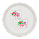 I Love You Mom Silicone Focal Bead 23x30mm (Package of 2)