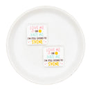 Love Me or Hate Me I'm Still Going to Shine Silicone Focal Bead 26x27mm (Package of 2)