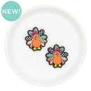 Patchwork Turkey Silicone Focal Bead 31x29mm (Package of 2)