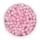 Light Pink Super Glitter Beads 8mm (Package of Approx. 50 Beads)