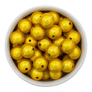 School Bus Yellow Illusion Beads 16mm (Package of 10)