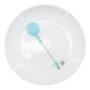 Aqua Solid Beadable Badge Reel (Package of 1)