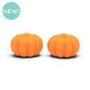 3-D Simple Pumpkin Silicone Focal Bead 17x26x26mm (Package of 2)