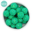 Bermuda Bay Chunky Glitter Beads 20mm (Package of 10)