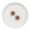 Lovely Latte Dahlia Silicone Focal Bead 19mm (Package of 2)