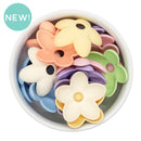 Jumbo Acrylic Flower Bead Cradle Mix 34x12mm (Package of 10)