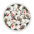 Iridescent Mom, Mama, Love Mom, etc. Variety Pack Beads 16mm (Package of 10)