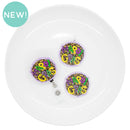 Leopard Mardi Gras Acrylic Accent 42mm (Package of 1)