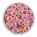 Red Iridescent Satin Finish Color Core Beads 16mm (Package of 10)