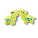 3-D Dinosaur Silicone Focal Bead 32x28x14mm (Package of 2)