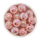 Red Color Core Iridescent Crackle 20mm (Package of 10)