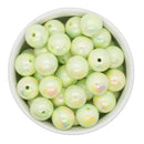 Pistachio Iridescent Crinkle Textured Beads 16mm (Package of 10)