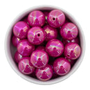 Wild Berry Iridescent Beads 20mm (Package of 10)