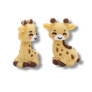 3-D Giraffe Silicone Focal Bead 29x17x12mm (Package of 2)