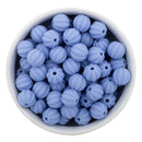 Placid Blue Solid Pumpkin 12mm Silicone Beads (Package of 10)