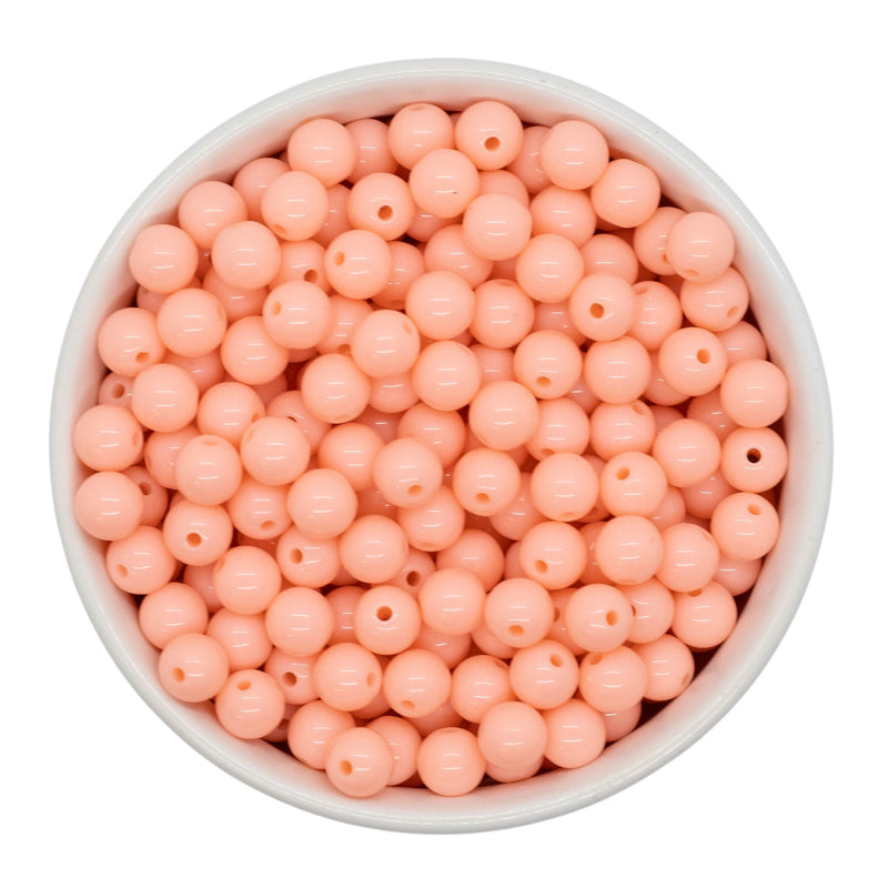 Cantaloupe Solid Beads 8mm (Package of Approx. 50 Beads)