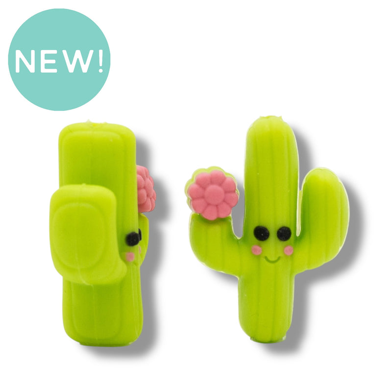 3-D Saguaro Cactus Silicone Focal Bead 30x21x30mm (Package of 2)