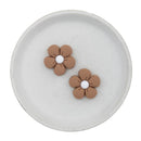 Latte Petals Silicone Focal Bead 27mm (Package of 2)