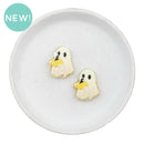 Ghost w/Pumpkin Acrylic Focal Bead 27x22mm (Package of 2)