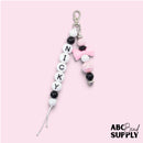 Light Pink Bow Bead 32x18mm (Package of 5)