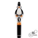 3-D Penguin Silicone Focal Bead 33x23x14mm (Package of 2)