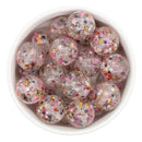 Clear w/Red Star Sequin Filled Beads 20mm (Package of 10)