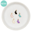 Bunny Enamel Charm Assortment 17x11mm (Package of 5)
