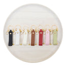 Beadable Vegan Leather Strap Keychain/Bag Clip (Package of 1)